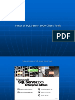 Setup of SQL Server 2000 Client Tools