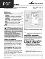 Fault Indicators: S.T.A.R. Type TPR Faulted Circuit Indicator Installation Instructions