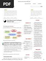 Work Measurement Techniques Methods Types