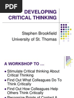 Developing Critical Thinking