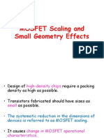 Scaling of MOSFETs and Short Channel Effects