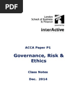 ACCA P1 Study Notes December 2014 