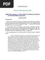 Jaime Dico, Petitioner, vs. Hon. Court of Appeals and People OF THE PHILIPPINES, Respondents