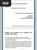 3.3 Modelo CEP Clásico - Investigacion de Operaciones 1