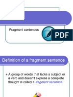 ENG 101 - Fragments - Explanation