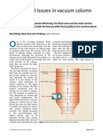 Entrainment Issues in Vacuum Column