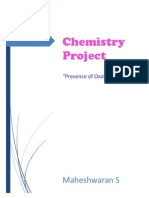 EXPERIMENT REPORT FILE Final Presence of Amount of Oxalate Ion