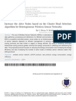 Increase The Alive Nodes Based On The Cluster Head Selection Algorithm For Heterogeneous Wireless Sensor Networks