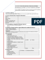 Dubai Visa Application Form 091014