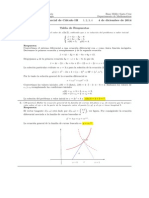 Corrección Segundo Parcial Cálculo III, 4 de Diciembre de 2014