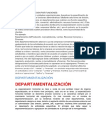 Departamentalizacion Por Funciones