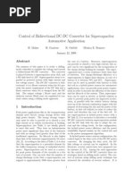 Control of Bidirectional DC-DC Converter For Supercapacitor