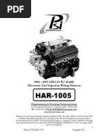 HAR-1005 LT1 Fuel Injection Wiring Harness Instructions