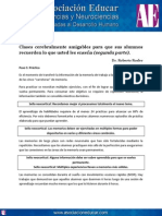 Clases Cerebralmente Amigables para Que Sus Alumnos Recuerden Lo Que Usted Les Enseña (Segunda Parte) .