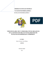 Investigacion Sobre Flotacion de Minerales