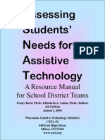 Assessing Students Needs For Assistive Technology