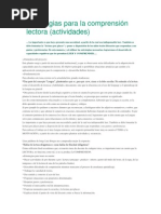 Estrategias para La Comprensión Lectora