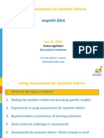 InspirED 2014 - Using Assessments For Systemic Reform - Ver 1.1