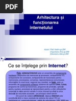 Arhitectura Si Functionarea Internetului