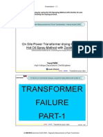 Onsite Power Transformer Drying Process Bu Hot Oil Spray Method PDF