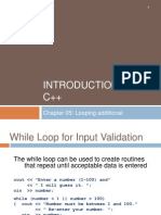 Introduction To C++: Chapter 05: Looping Additional