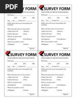 Survey Forms (Frontrow)