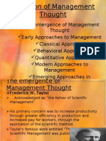 Evolution of Management Thought