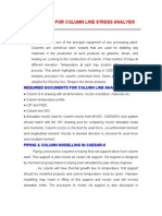 Procedure For Column Line Stress Analysis