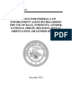 Doj Guidance For Federal Law Enforcement Agencies