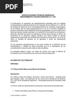 Especificaciones Convocatoria Pintura 05 09