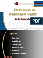 A First Look at Database Vault: David Bergmeier