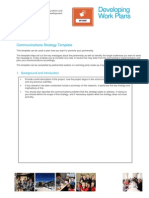 Developing Work Plans: Communications Strategy Template