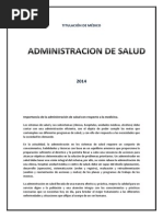 Administracion en Salud