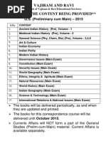 Vajiram and Ravi: Details of The Content Being Provided