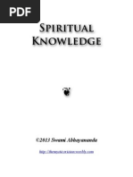 Spiritual Knowledge