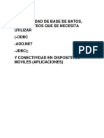 Conectividad Base Datos Dispositivos Moviles