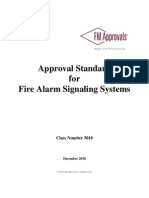 Approval Standard For Fire Alarm Signaling Systems: Class Number 3010