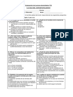 Evaluación LA HIJA DEL ESPANTAPAJAROS 7°