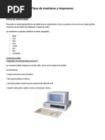 Monitores e Impresoras