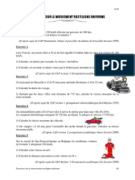 Exercices Sur Le Mouvement Rectiligne Uniforme PDF