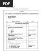 Cedula de Desarrollo de Procedimientos 2222