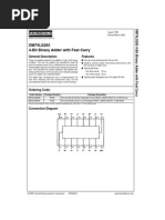 Datasheet - 74LS283 - Somador Binário Completo de 4 Bits