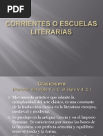 Corrientes o Escuelas Literarias