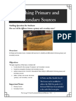 Primary Secondary Sources Guide School