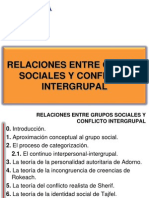 Relaciones Entre Grupos Sociales y Conflicto Intergrupal