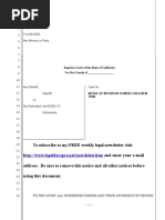 Sample Motion For New Trial For California Eviction