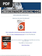 Edelbrock AVS Carburetor Installation Manual