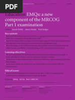 EMQs in MRCOG P1