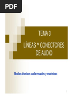 Líneas y Conectores de Audio