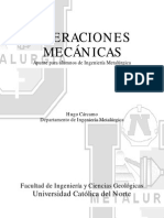 Carcamo Hugo - Operaciones Mecanicas - Metalurgia PDF